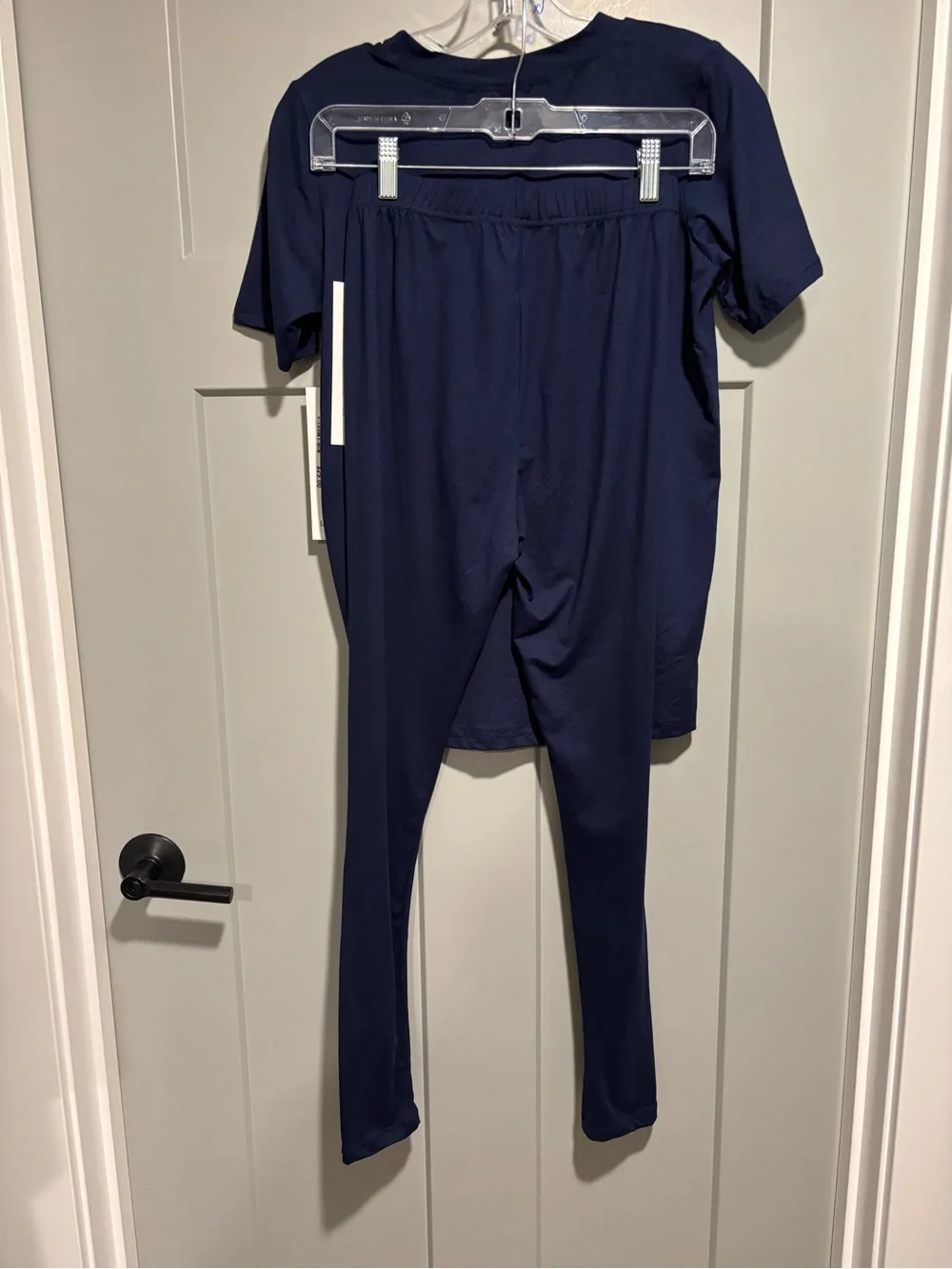Navy Set - Short Sleeve Top & Leggings